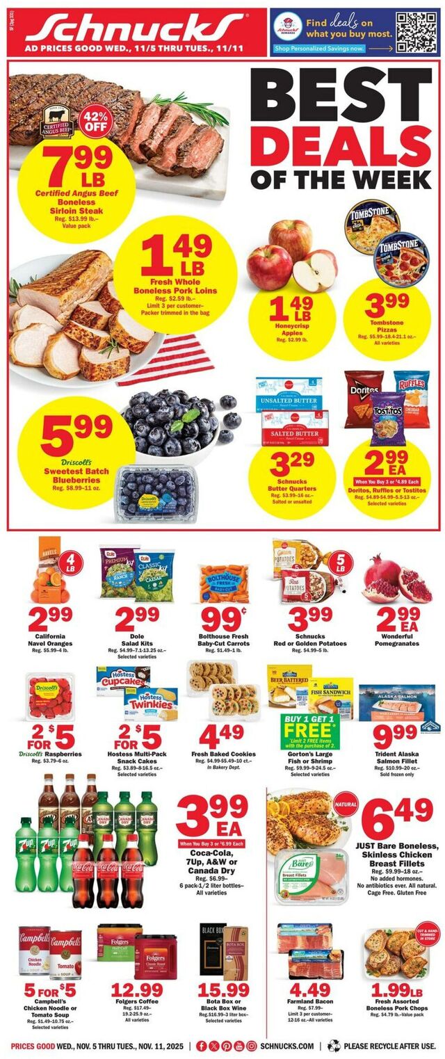 Catalogue Schnucks from 11/05/2025