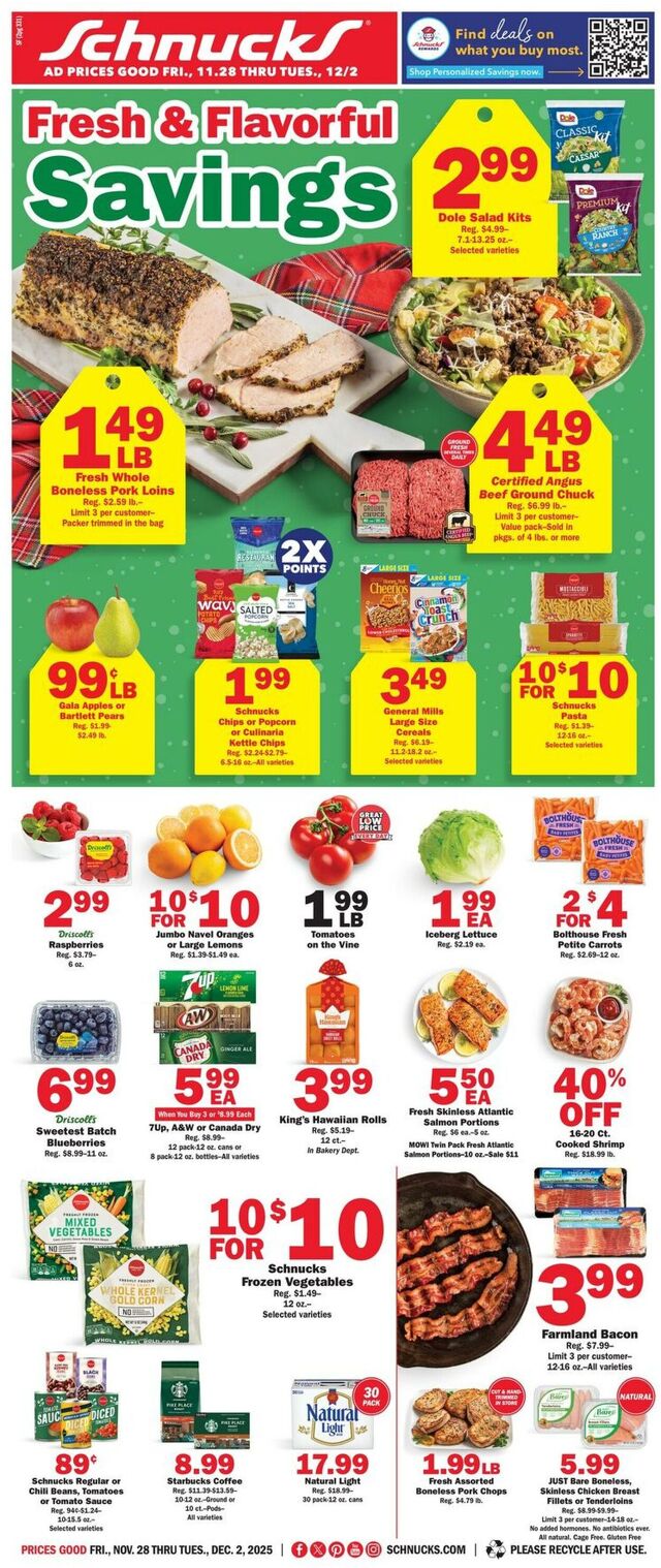 Catalogue Schnucks from 11/28/2025