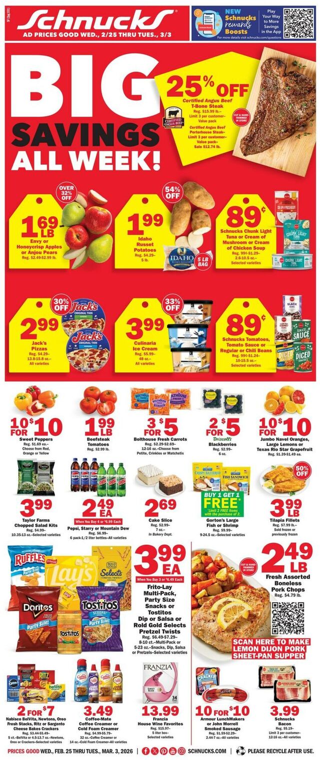 Catalogue Schnucks from 02/25/2026