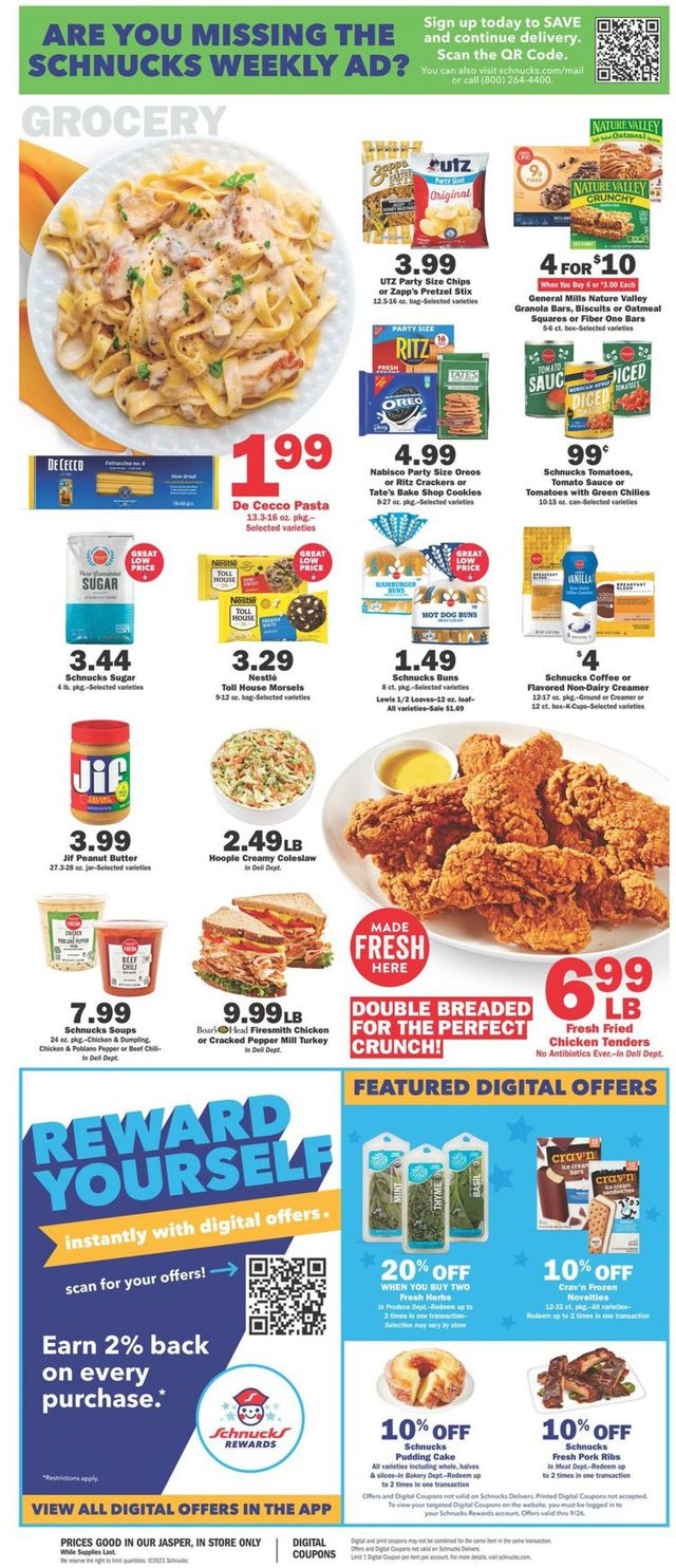 Catalogue Schnucks from 09/20/2023