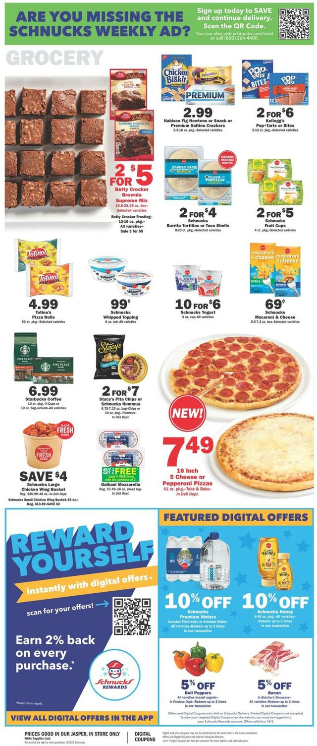 Catalogue Schnucks from 09/27/2023