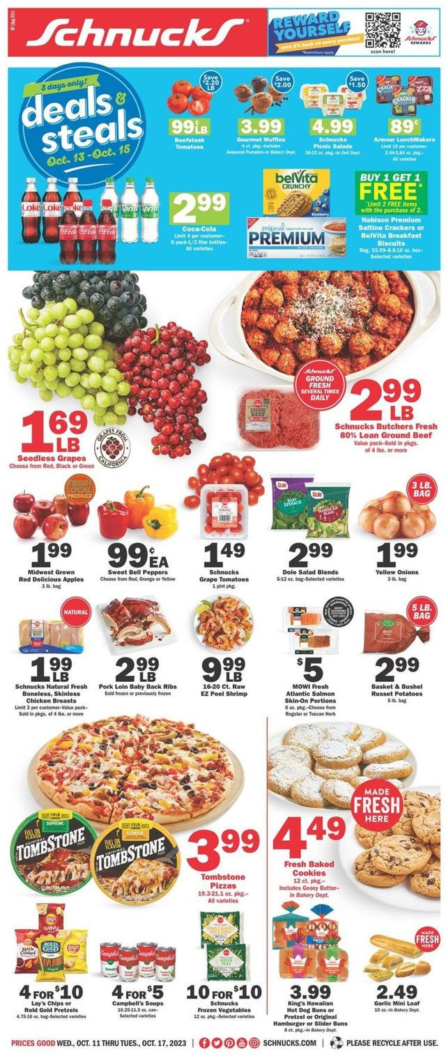 Catalogue Schnucks from 10/11/2023