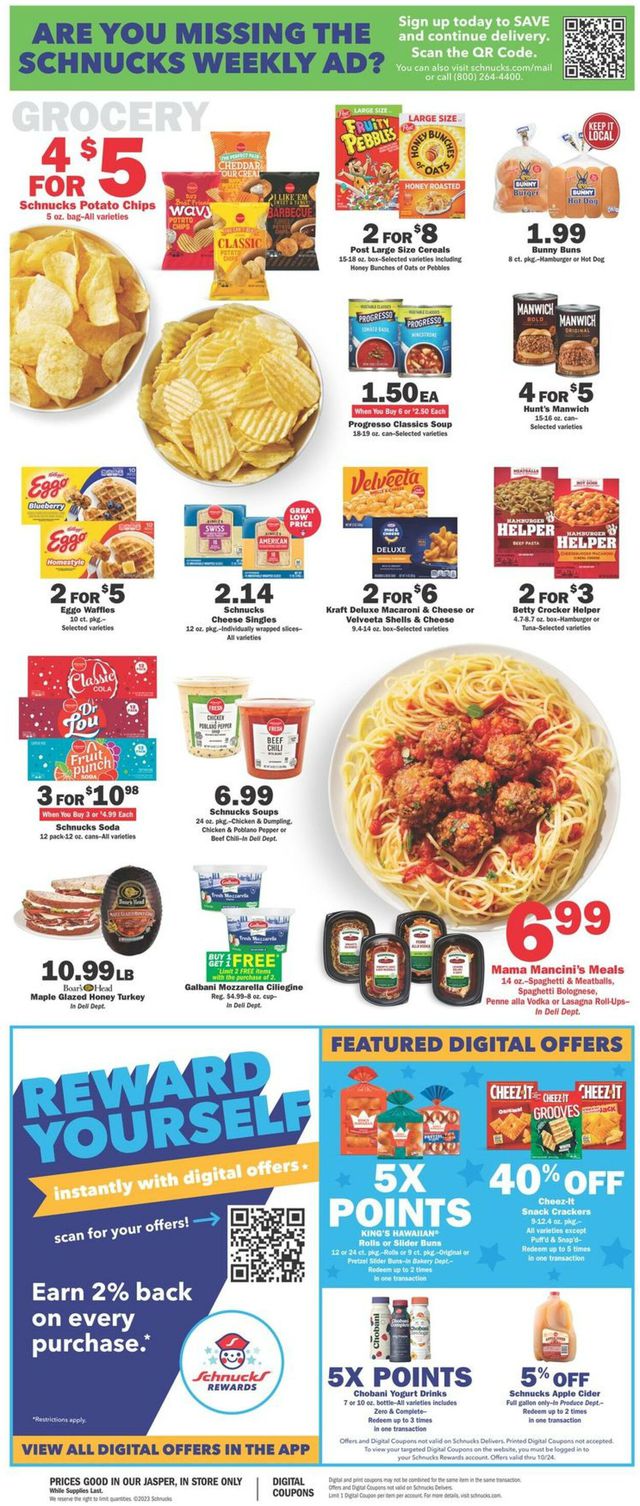 Catalogue Schnucks from 10/18/2023