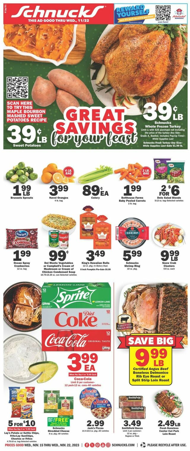 Catalogue Schnucks from 11/15/2023