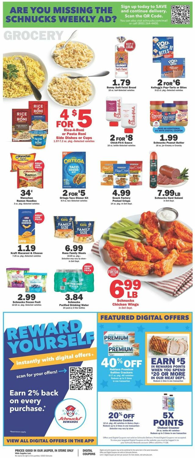 Catalogue Schnucks from 11/24/2023