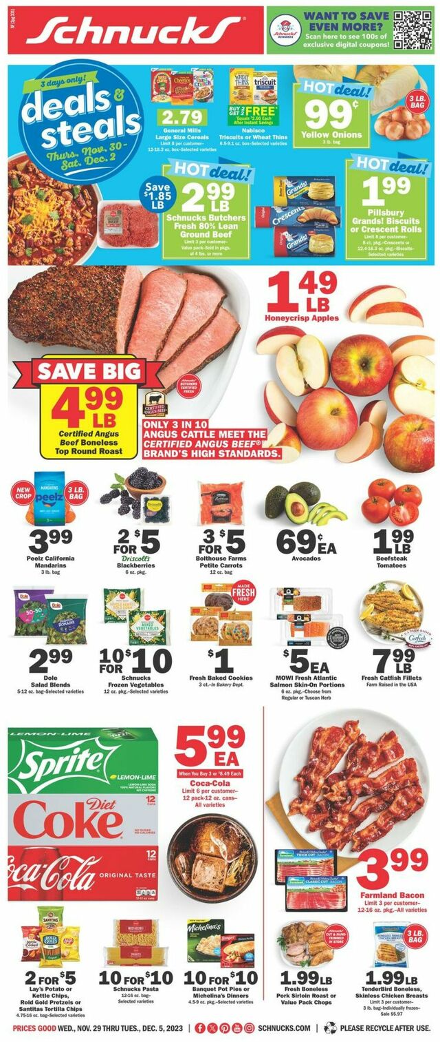 Catalogue Schnucks from 11/29/2023