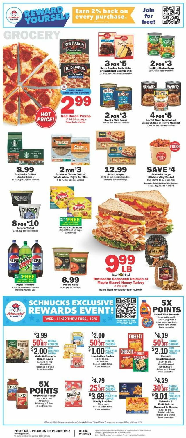 Catalogue Schnucks from 11/29/2023