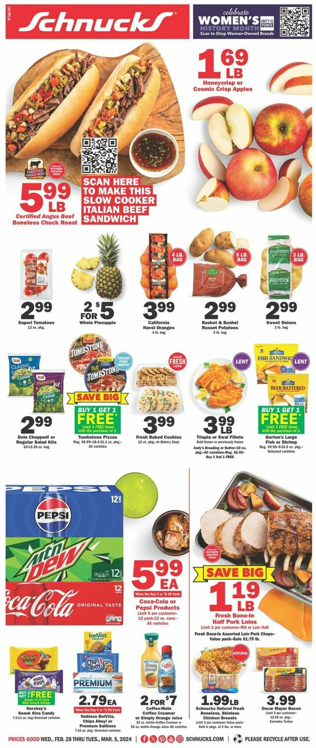 Catalogue Schnucks from 03/06/2024