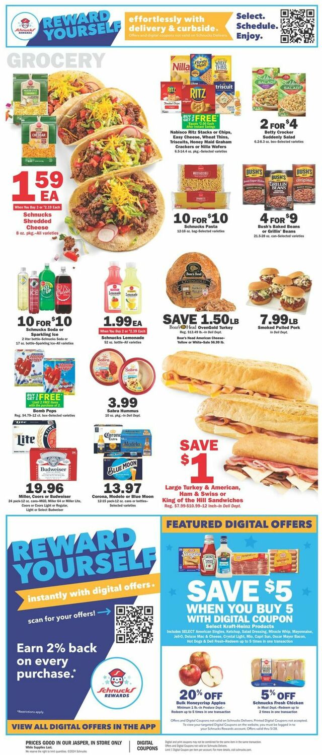 Catalogue Schnucks from 05/22/2024