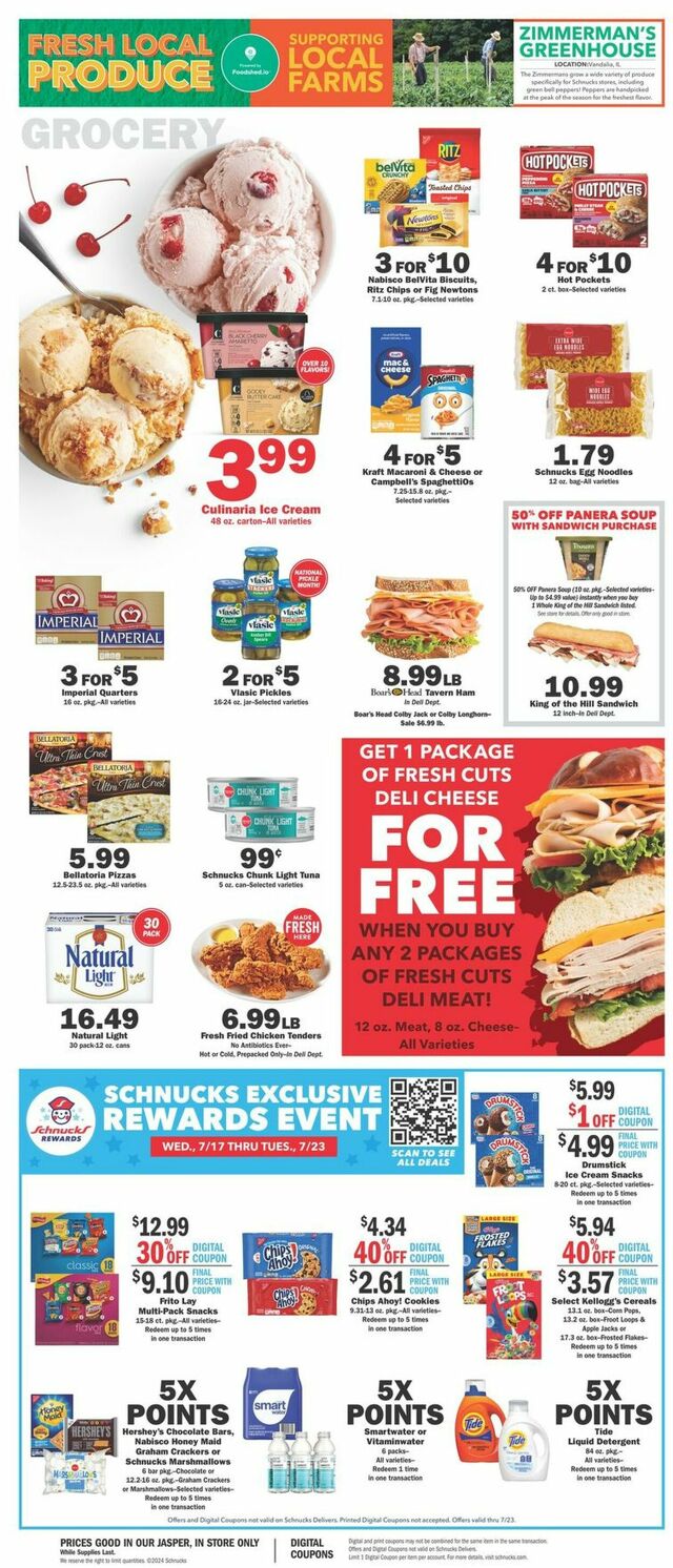 Catalogue Schnucks from 07/17/2024