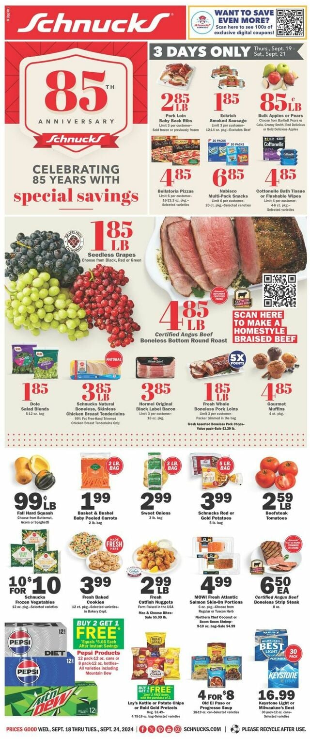 Catalogue Schnucks from 09/18/2024