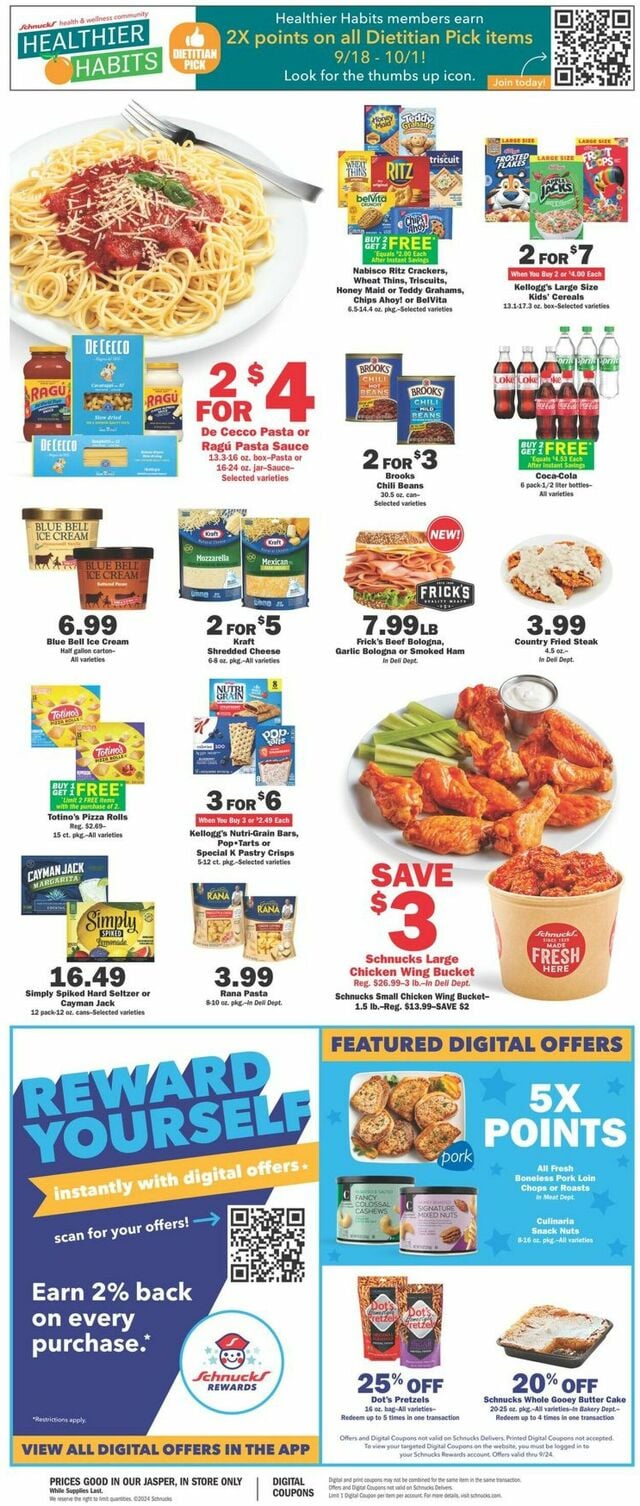 Catalogue Schnucks from 09/18/2024