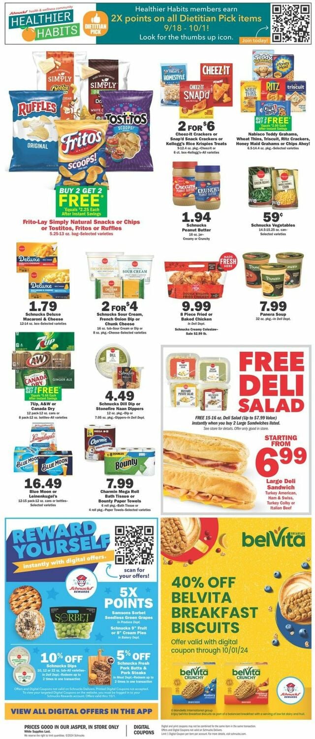 Catalogue Schnucks from 09/25/2024