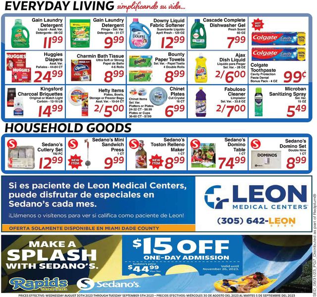 Catalogue Sedano's from 08/30/2023