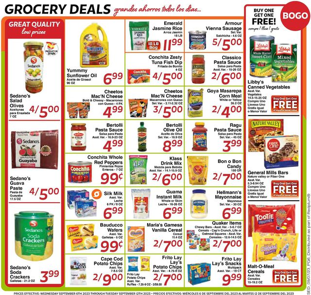 Catalogue Sedano's from 09/06/2023