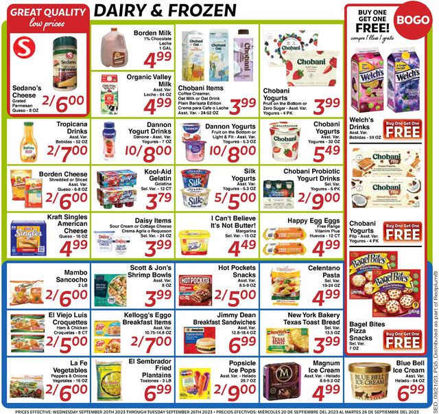 Catalogue Sedano's from 09/20/2023