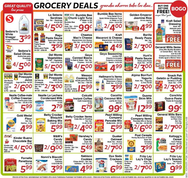 Catalogue Sedano's from 10/04/2023