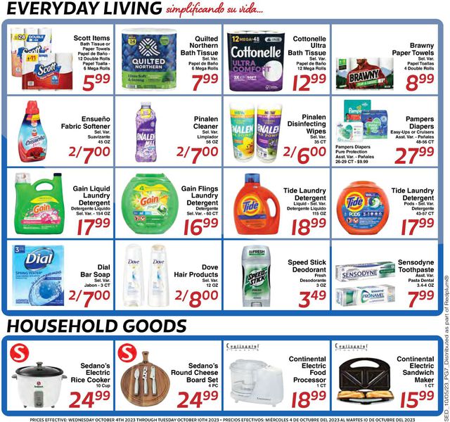 Catalogue Sedano's from 10/04/2023