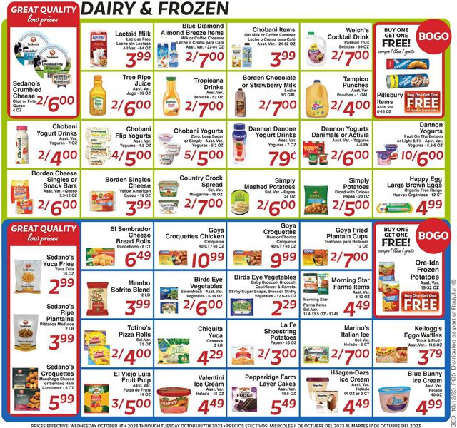 Catalogue Sedano's from 10/11/2023