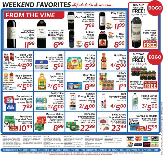 Catalogue Sedano's from 10/11/2023