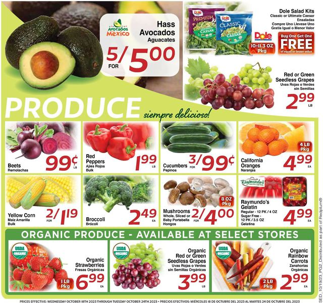 Catalogue Sedano's from 10/18/2023