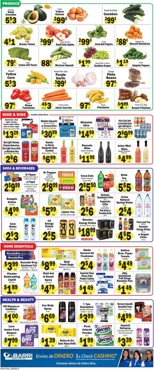 Catalogue Sellers Bros. from 08/30/2023