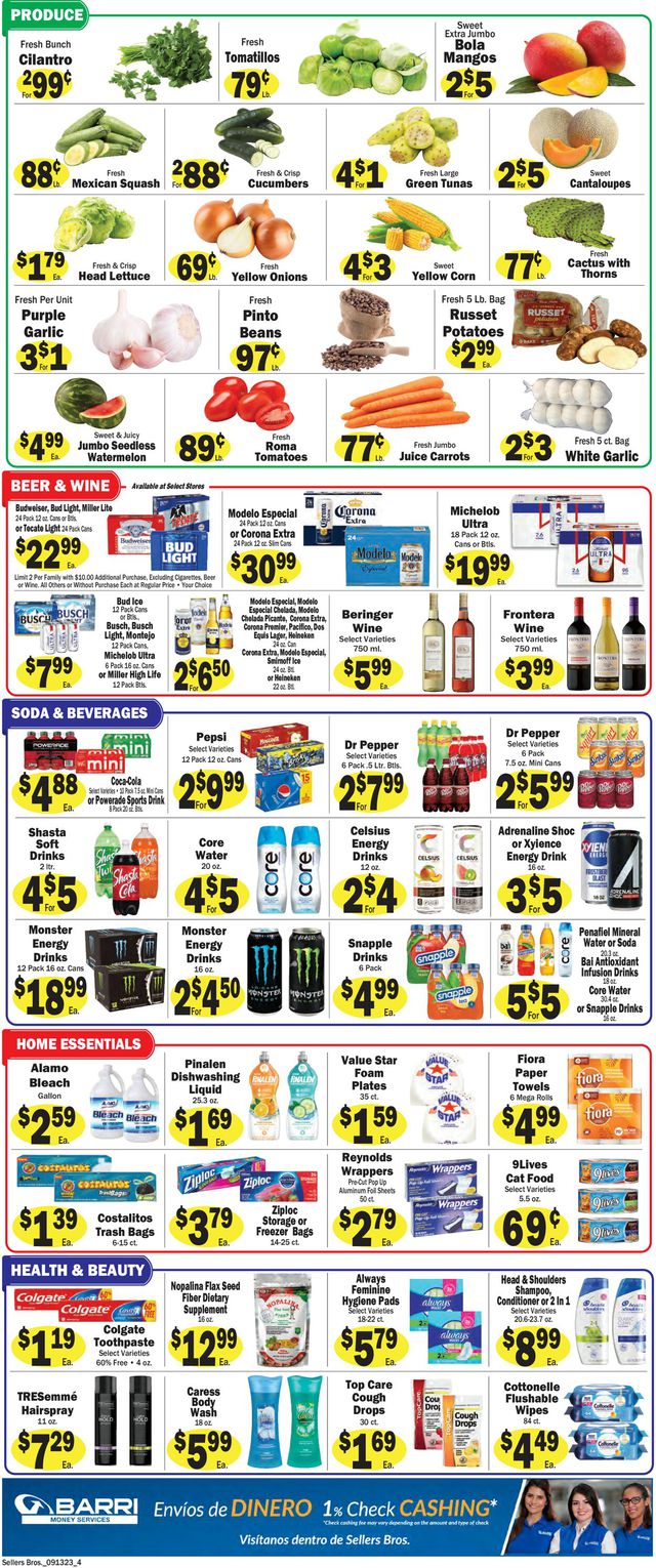 Catalogue Sellers Bros. from 09/13/2023