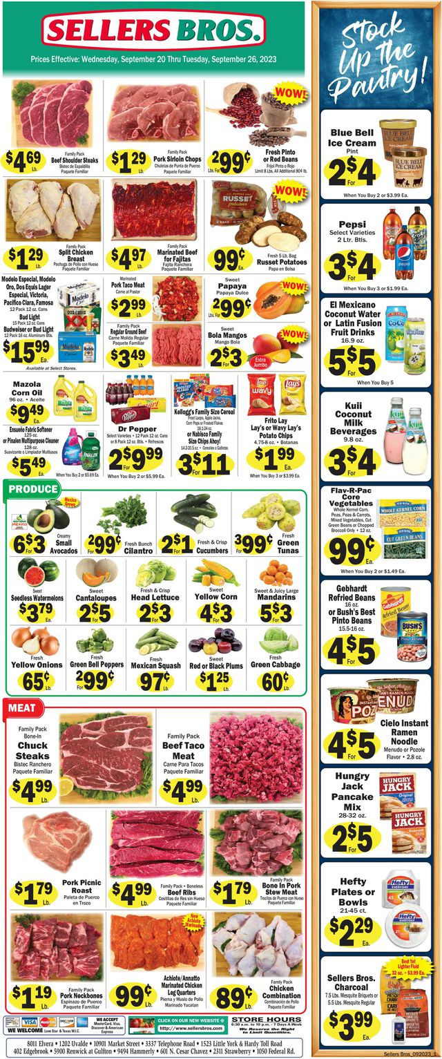 Catalogue Sellers Bros. from 09/20/2023