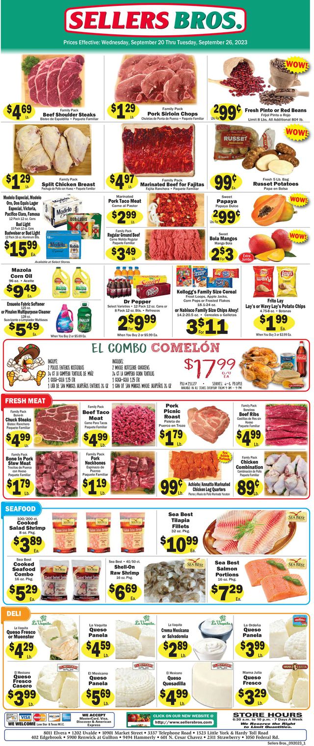 Catalogue Sellers Bros. from 09/20/2023