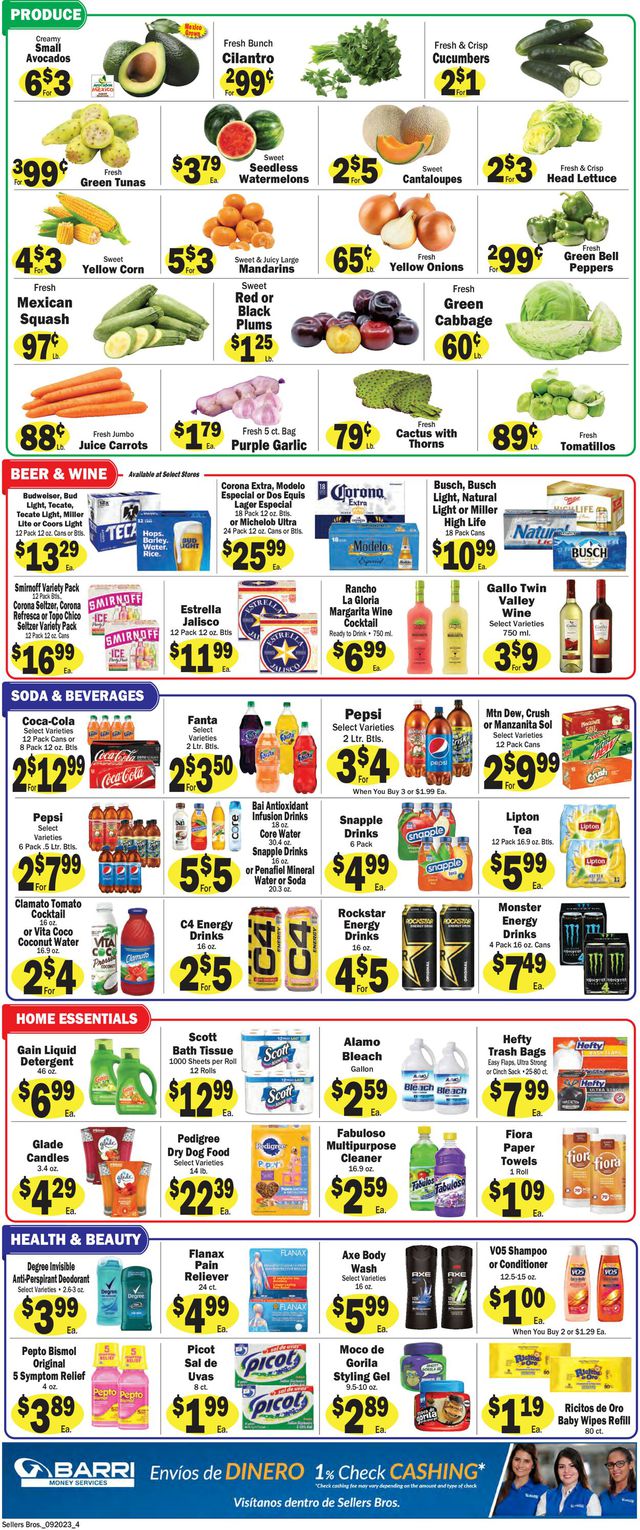 Catalogue Sellers Bros. from 09/20/2023