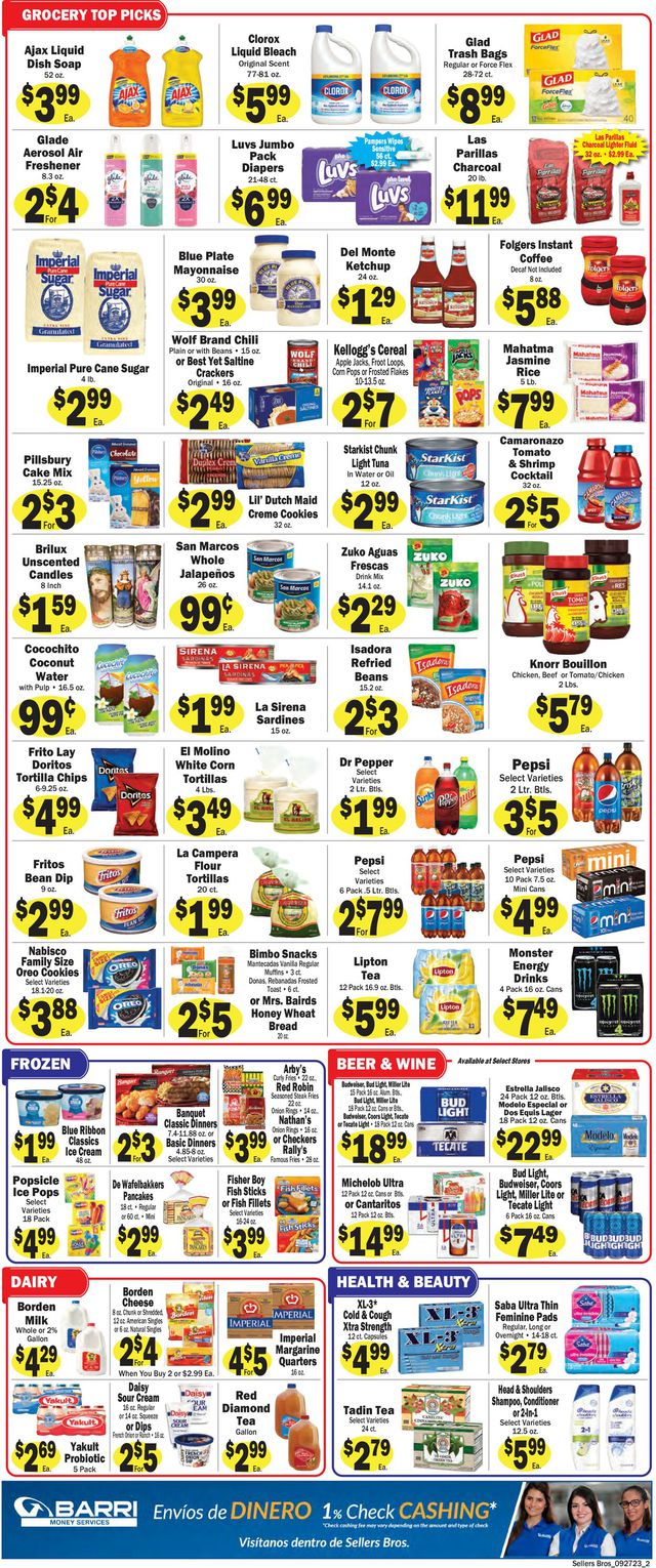 Catalogue Sellers Bros. from 09/27/2023