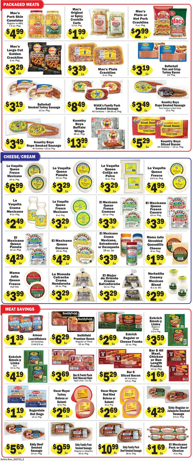 Catalogue Sellers Bros. from 09/27/2023