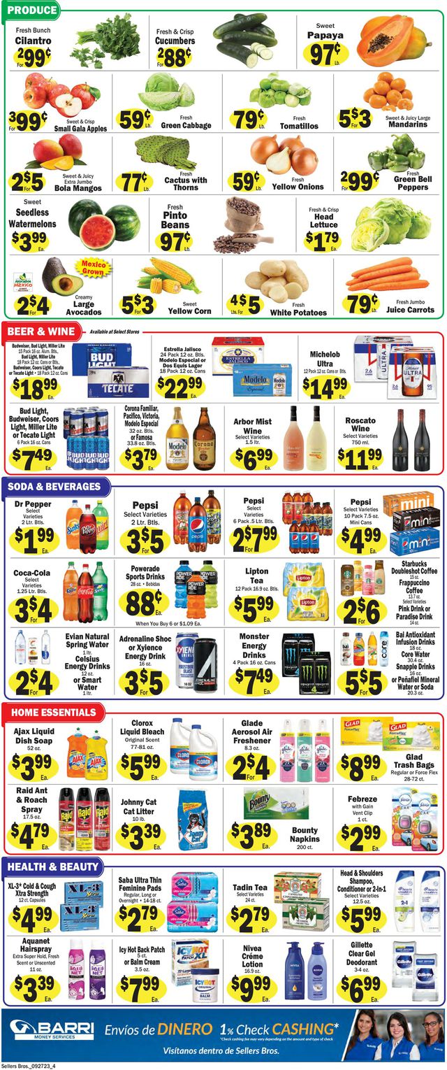 Catalogue Sellers Bros. from 09/27/2023