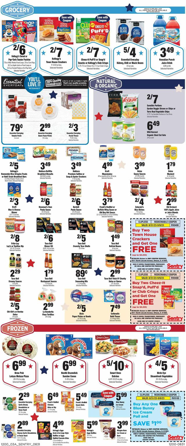 Catalogue Sentry from 08/31/2023