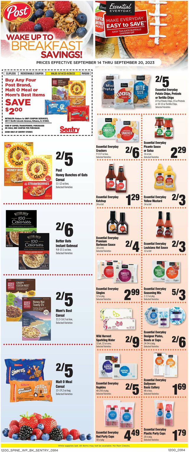 Catalogue Sentry from 09/14/2023