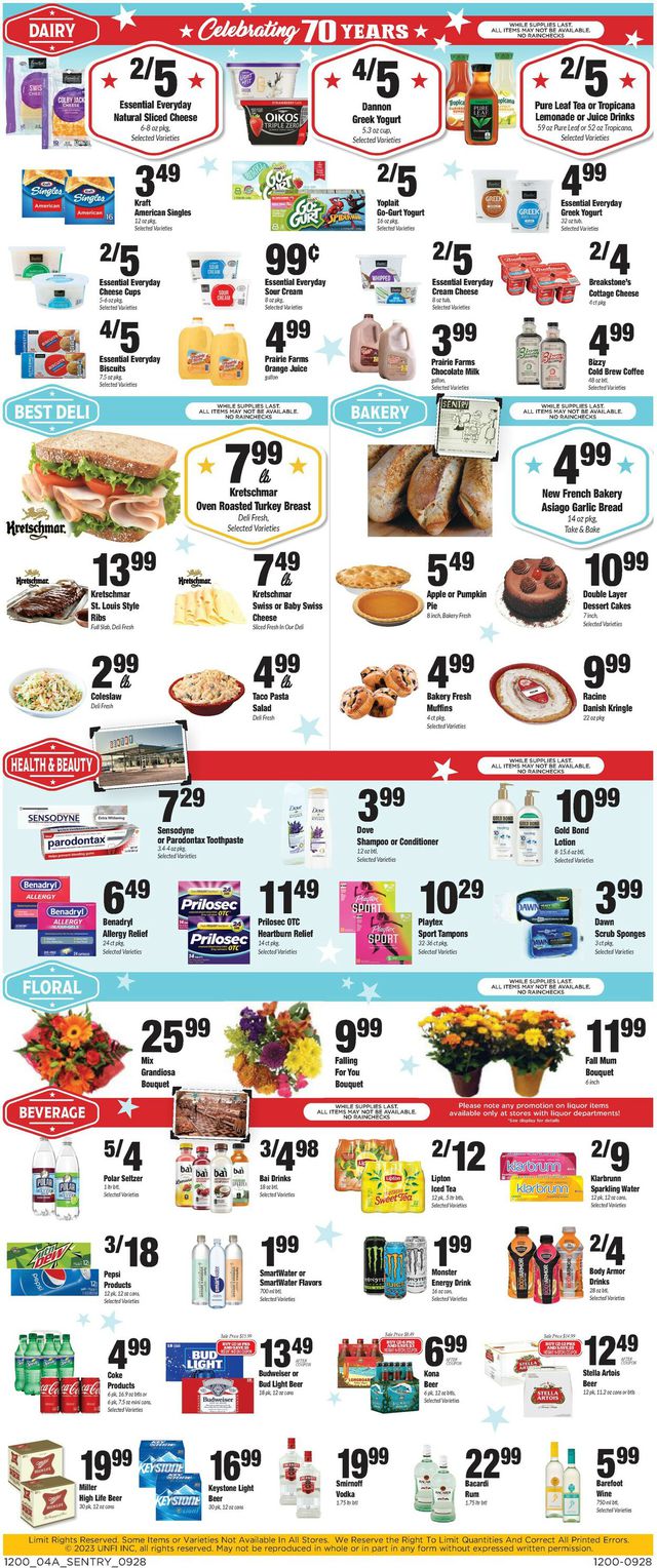 Catalogue Sentry from 09/28/2023