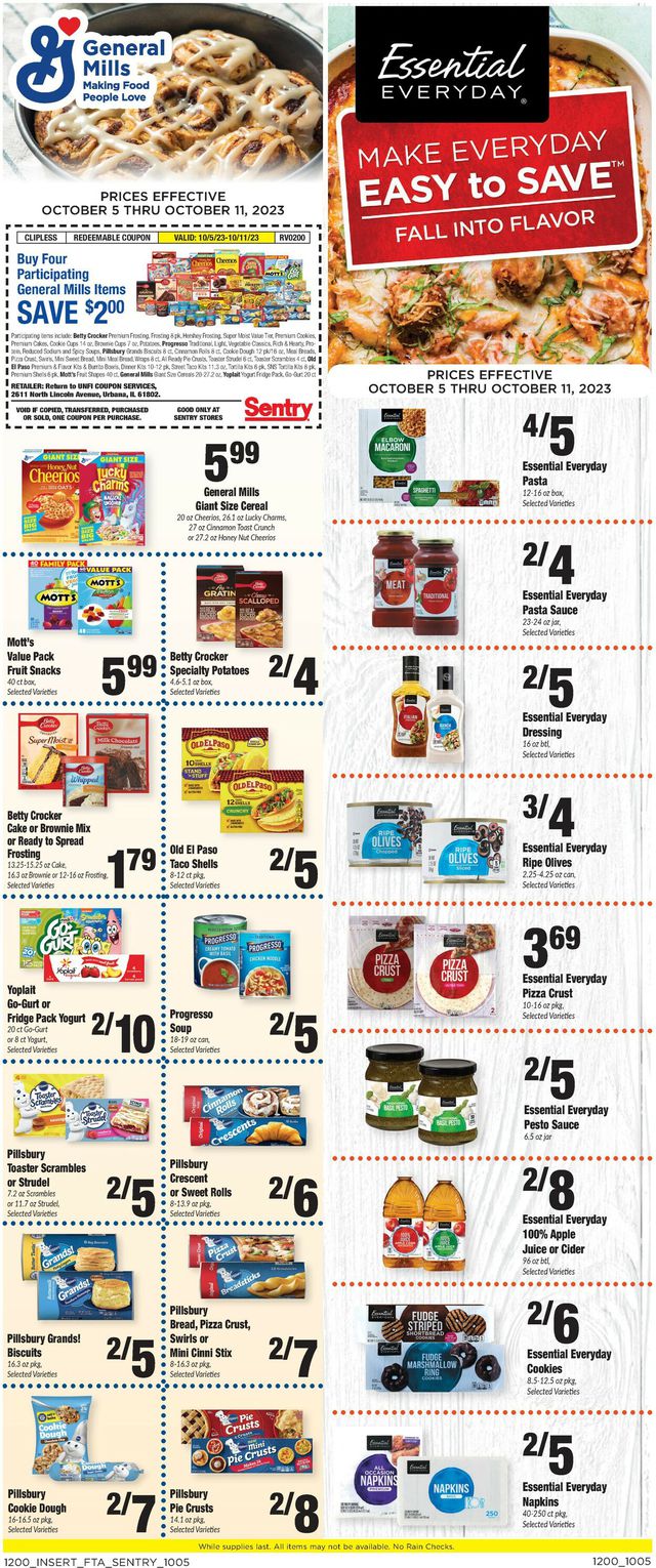 Catalogue Sentry from 10/05/2023