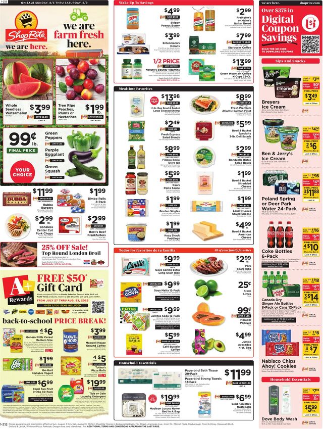 Catalogue ShopRite from 07/31/2025
