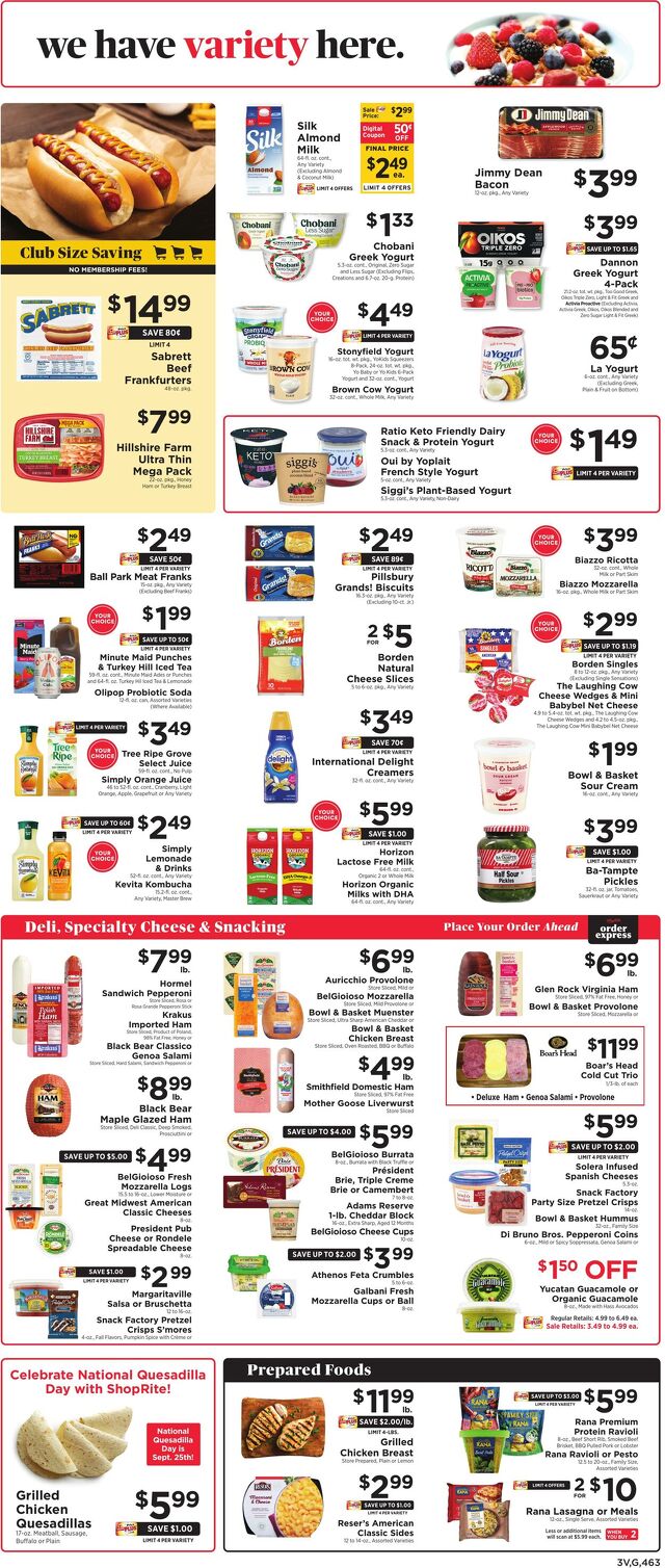 Catalogue ShopRite from 09/18/2025