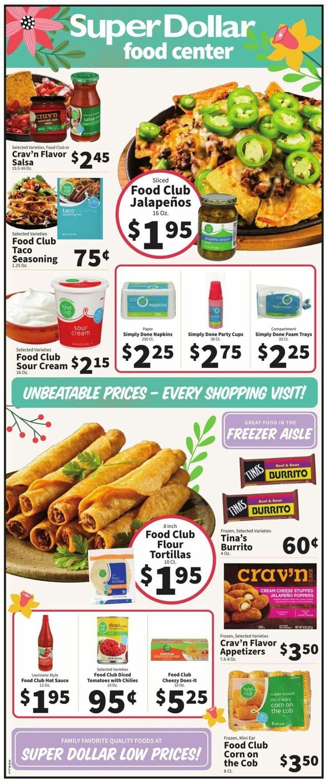 Catalogue Super Dollar Food Center from 03/05/2025