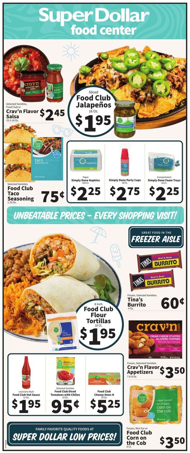 Catalogue Super Dollar Food Center from 05/28/2025