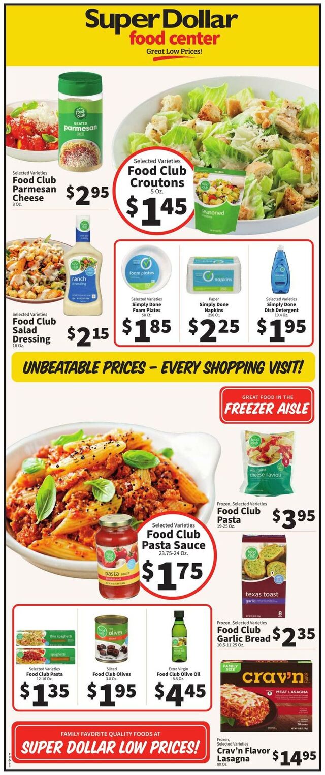 Catalogue Super Dollar Food Center from 06/04/2025