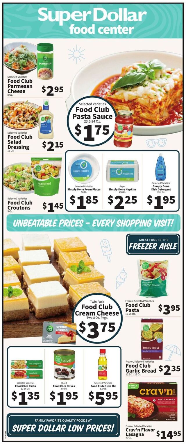 Catalogue Super Dollar Food Center from 06/18/2025
