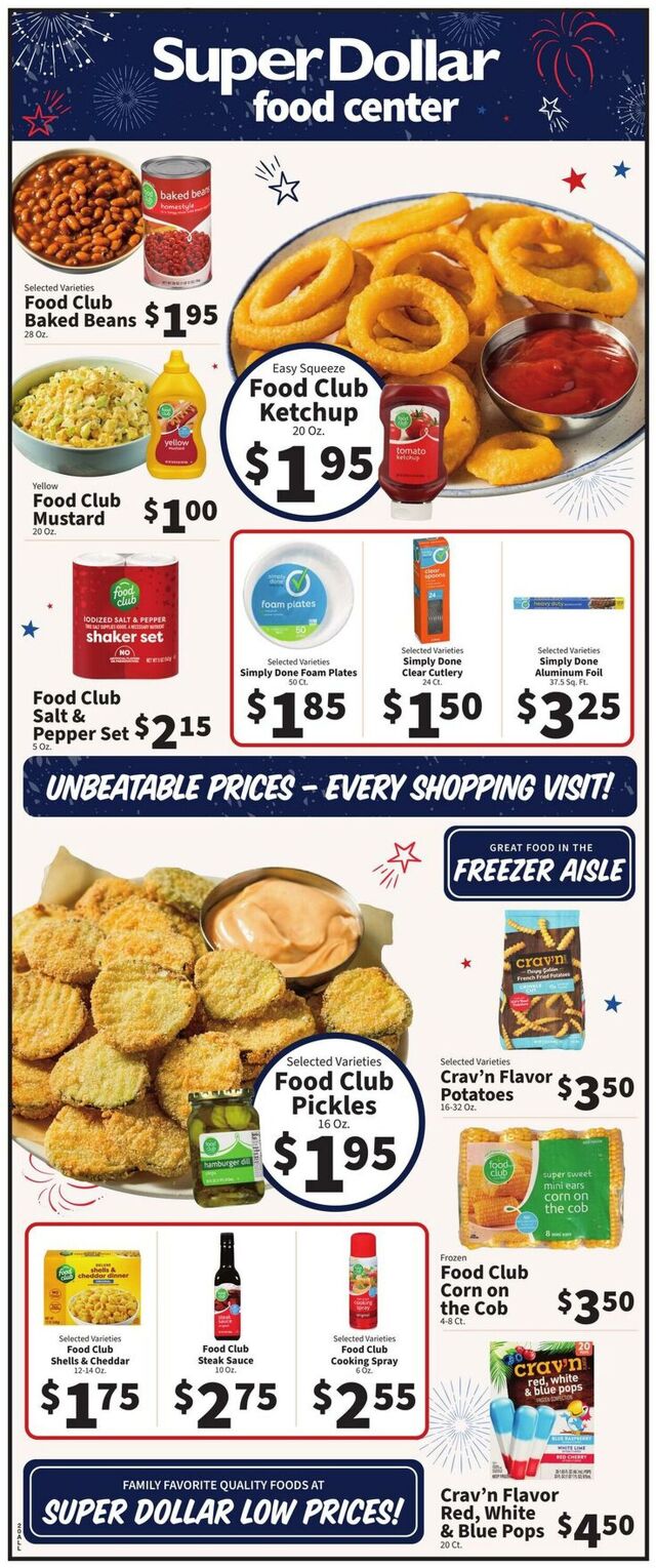 Catalogue Super Dollar Food Center from 07/02/2025