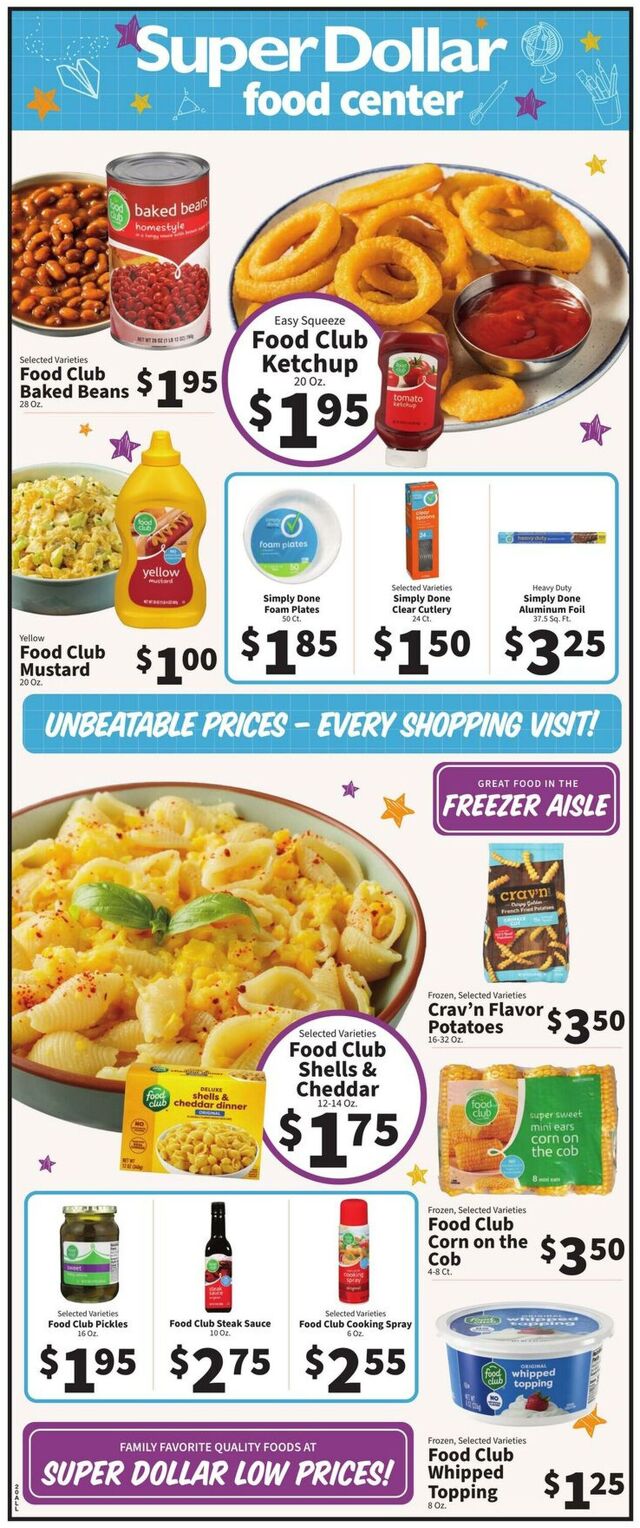 Catalogue Super Dollar Food Center from 07/23/2025