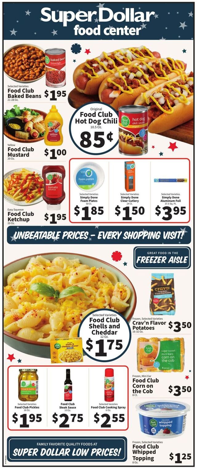 Catalogue Super Dollar Food Center from 08/27/2025