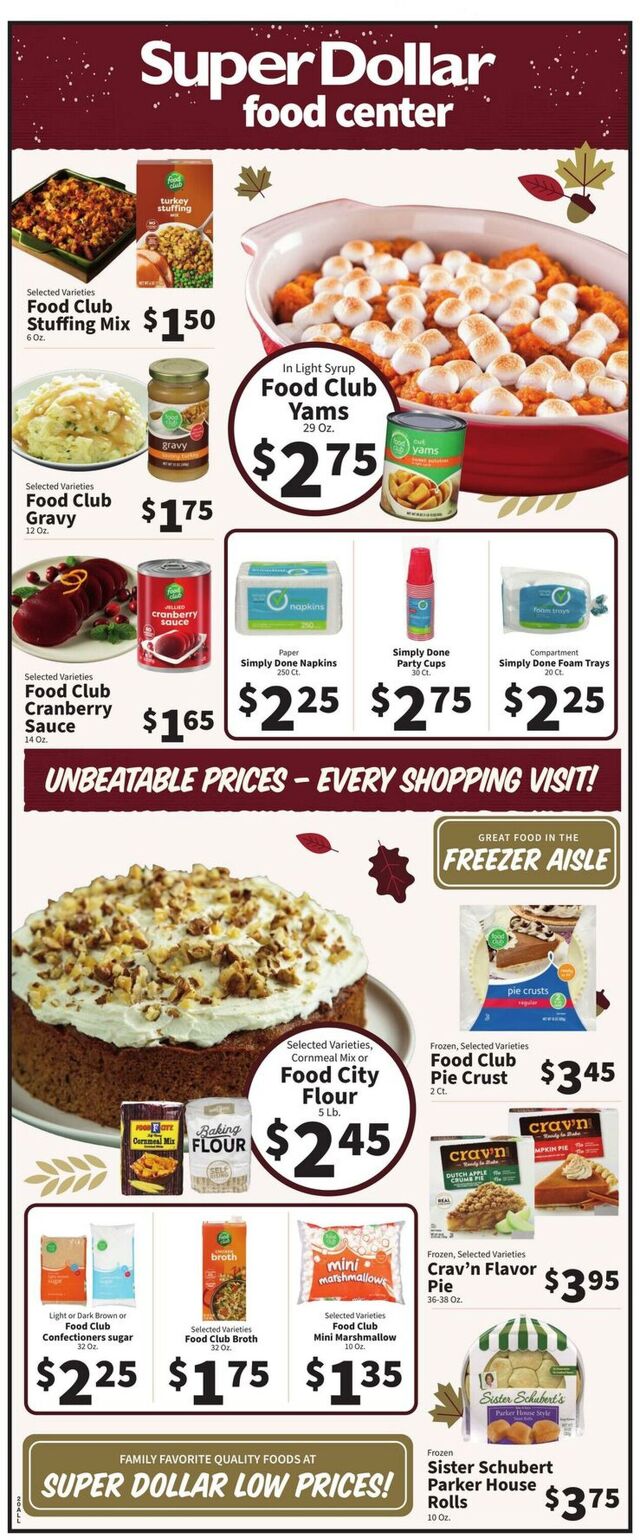 Catalogue Super Dollar Food Center from 11/19/2025
