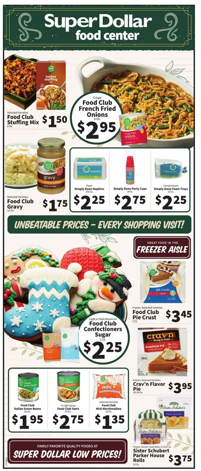 Catalogue Super Dollar Food Center from 12/17/2025