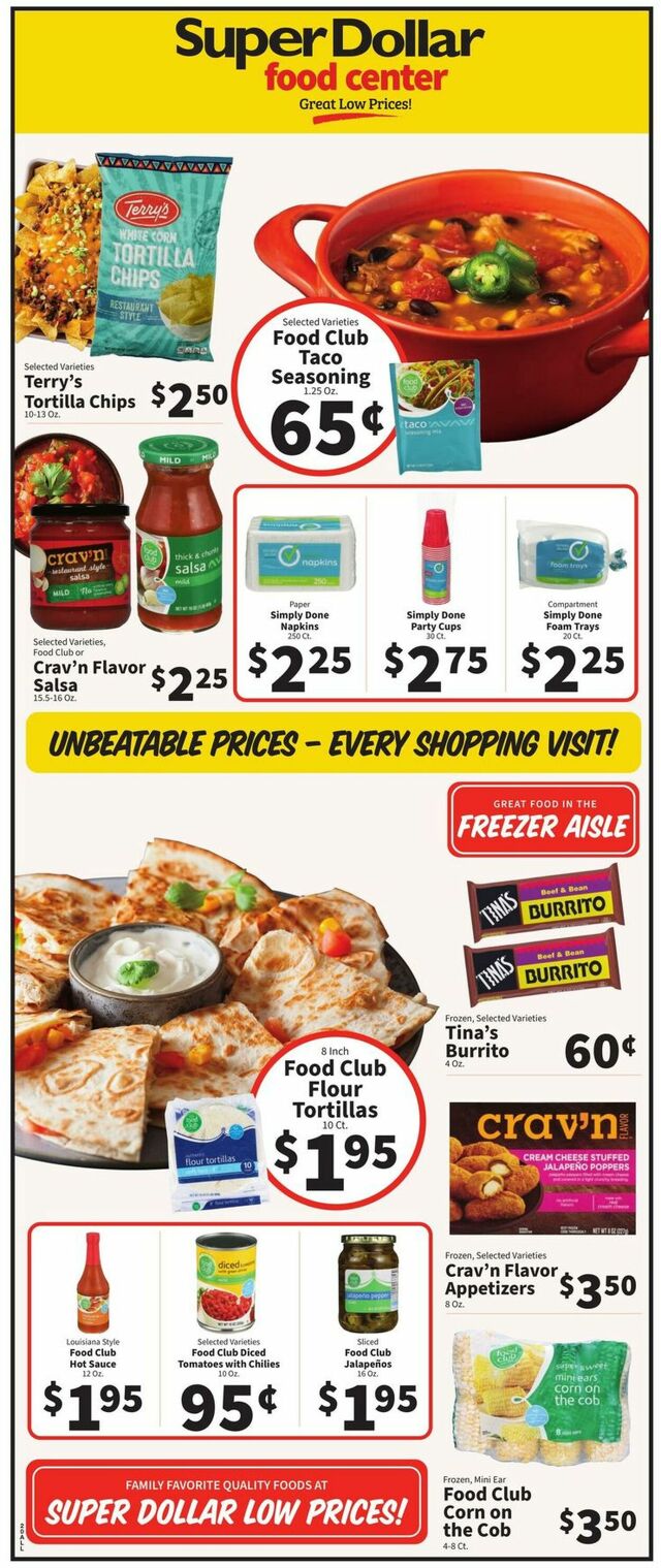 Catalogue Super Dollar Food Center from 03/06/2024