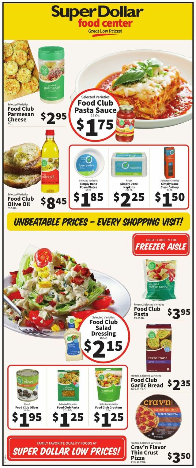 Catalogue Super Dollar Food Center from 04/10/2024